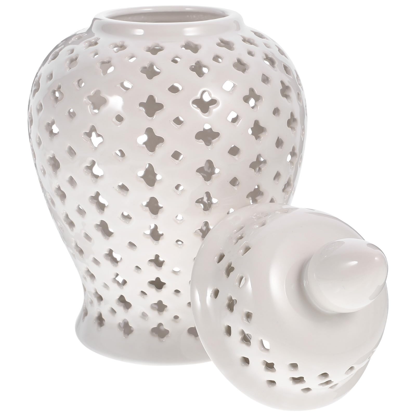 Vase en céramique blanc pour décoration de mariage et réceptions élégantes