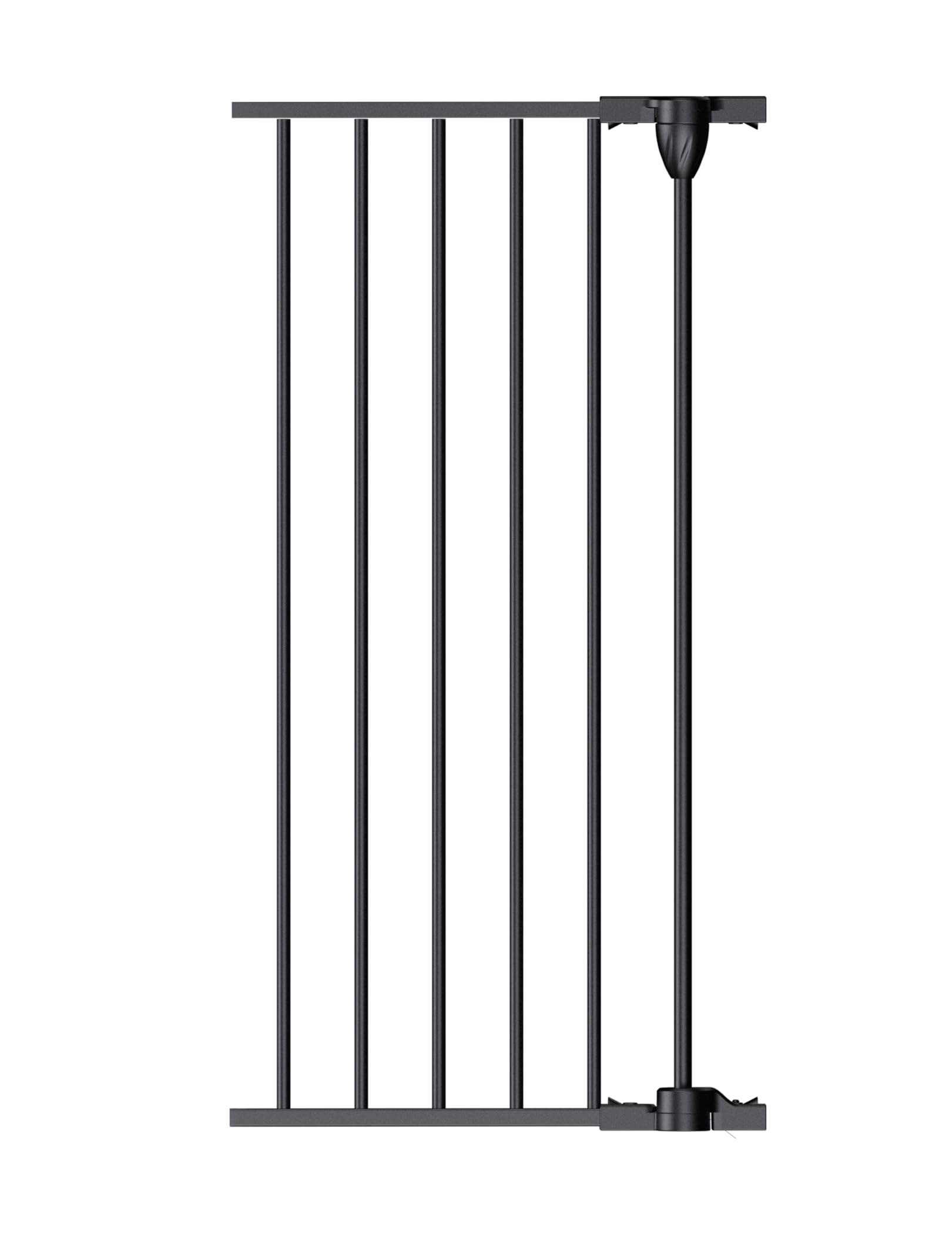 Extension barrière Babelio large rallonge en fer noir pour escalier