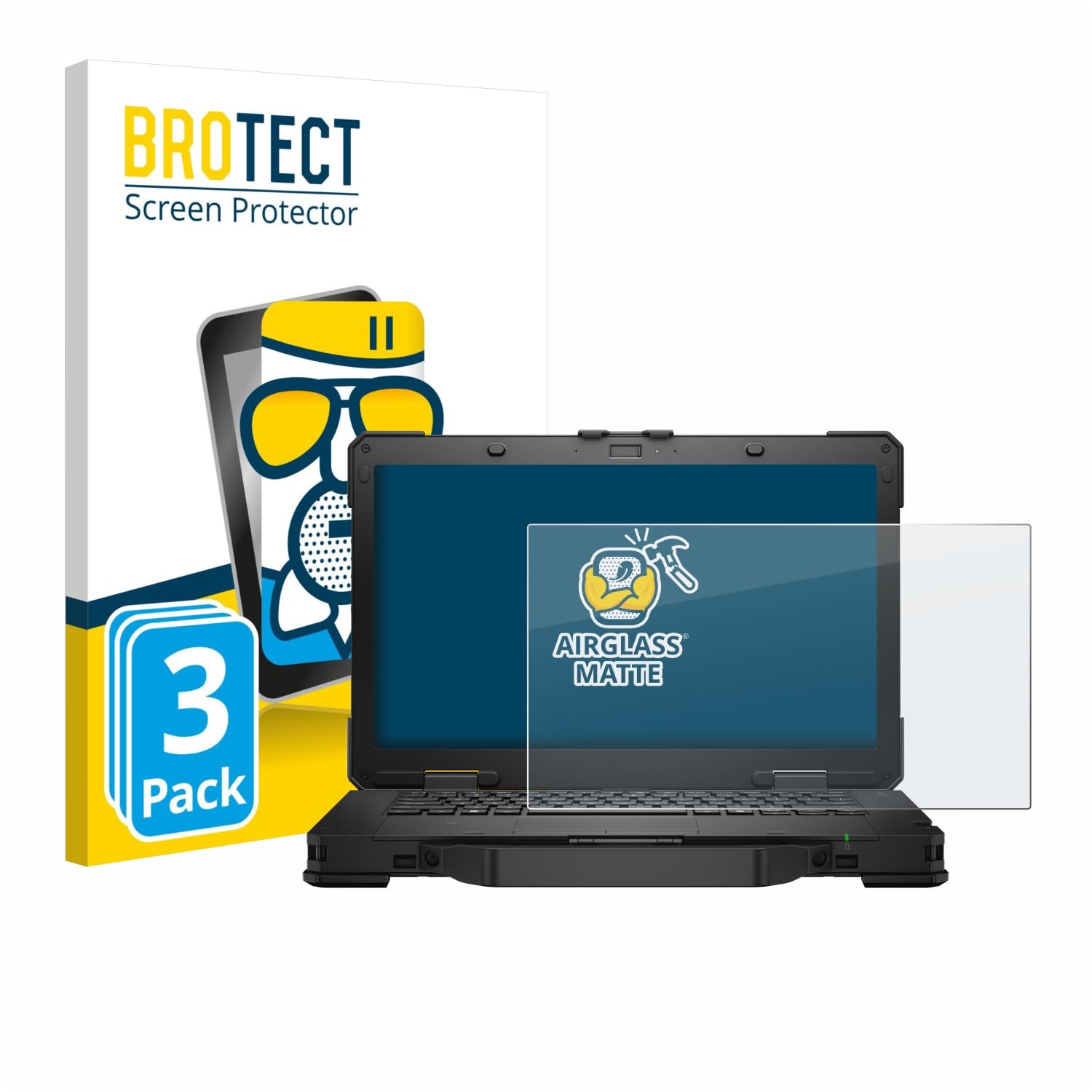 brotect Pellicola Vetro per Dell Pro Rugged 14 Laptop