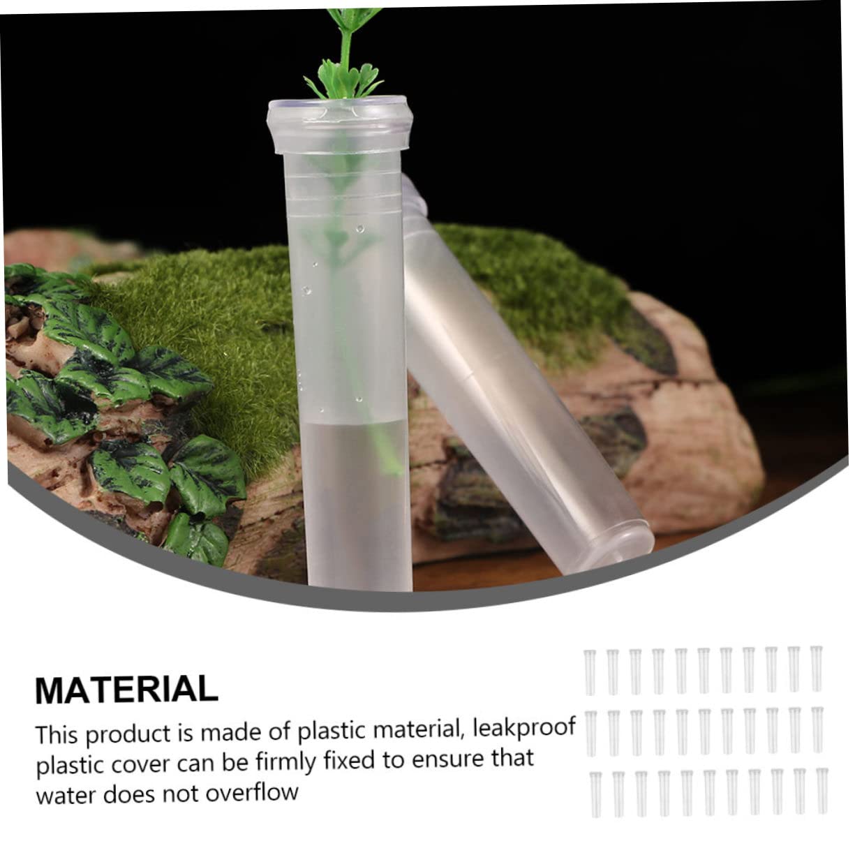 BESPORTBLE Individual Flower Water Tubes 100pcs Plastic Flower Storage Fresh Tube for Florist Supplies