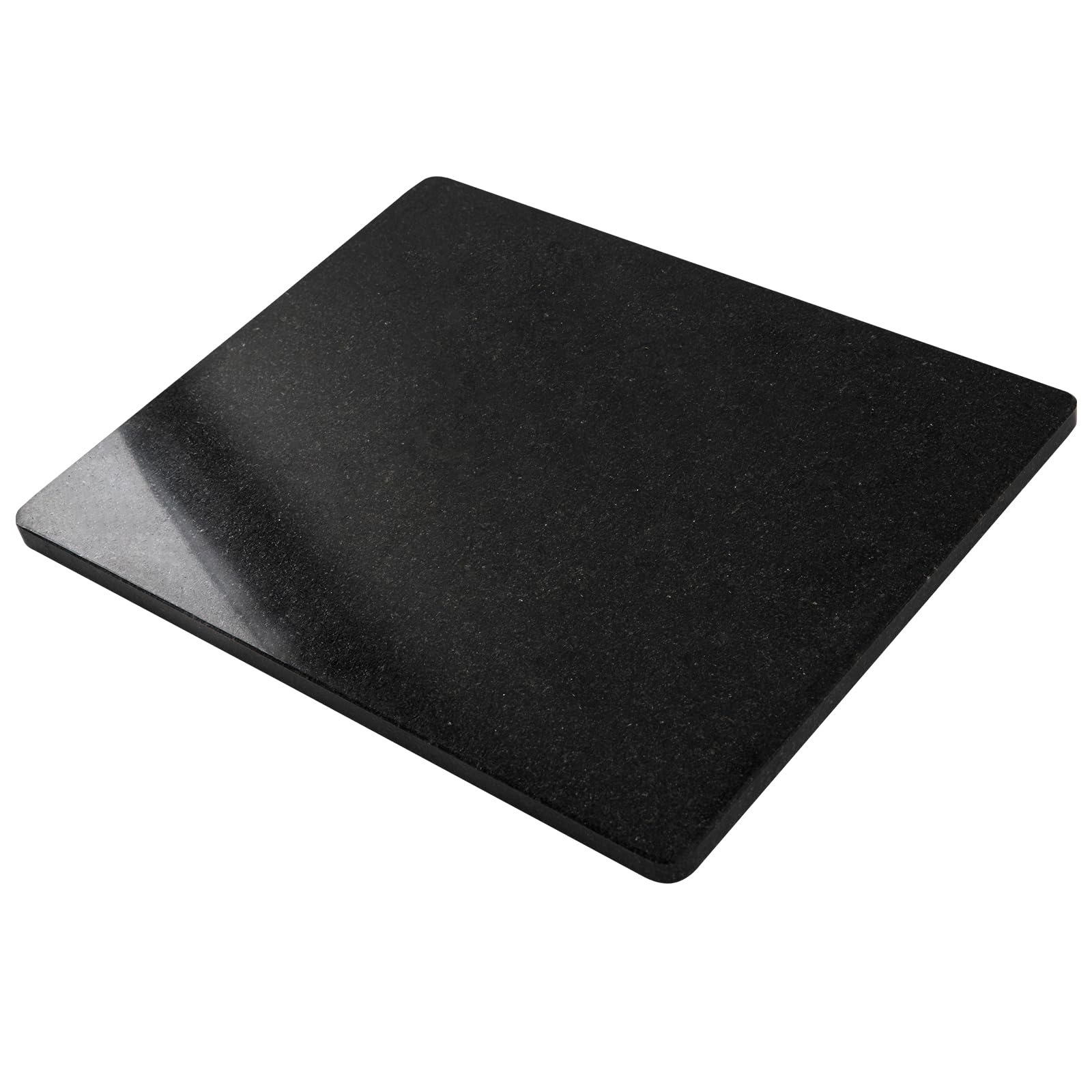 Natural Black Marble Cutting Board For Kitchen, 16 x 20 Inch Marble Slab Granite Cutting Board With Non-Slip Feet For Baking, Cheese, Chocolate, Black Granite