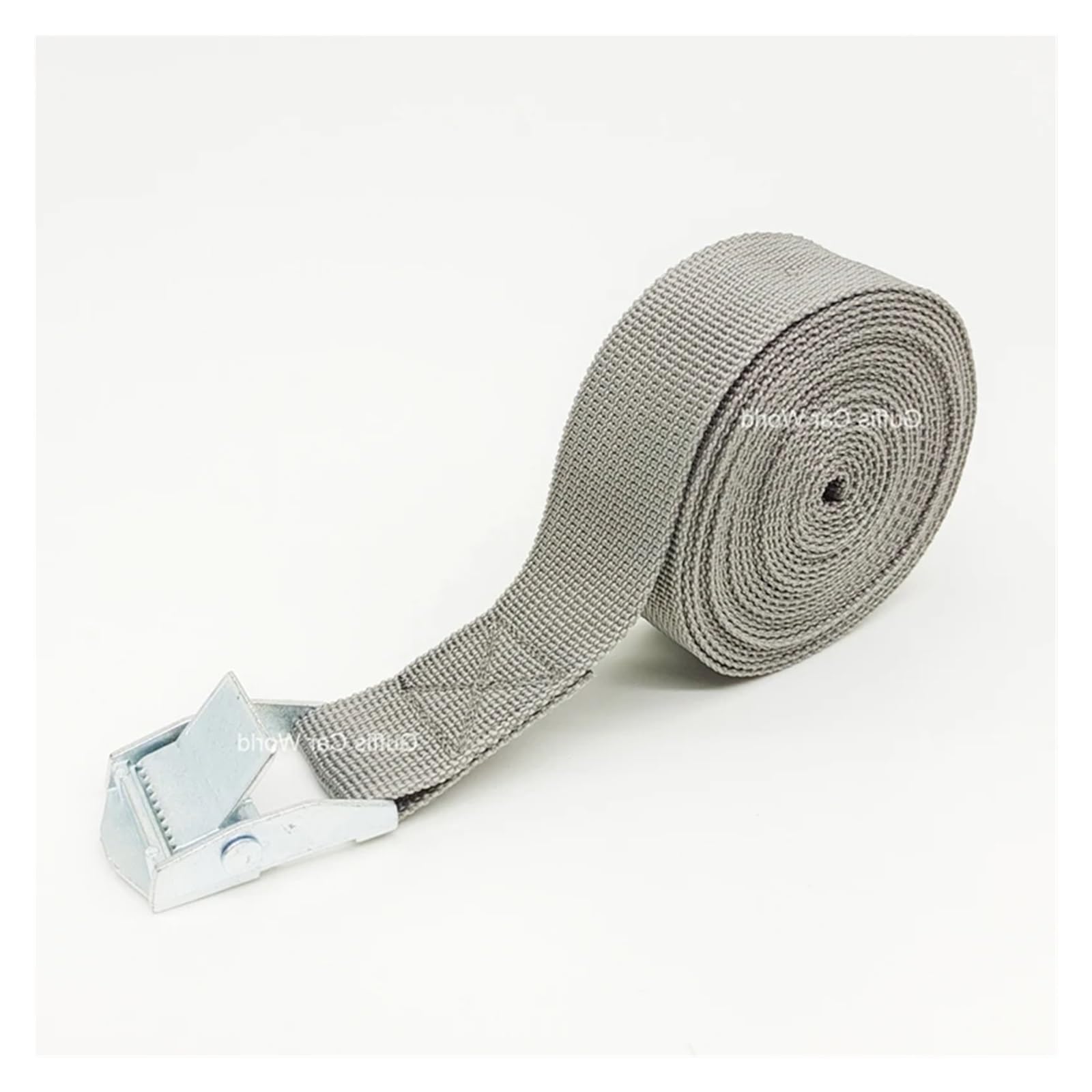 Tie Down Strap, 2M Cargo Straps with Buckle Tie-Down Belt for Motorcycle Car Bicycle Metal Tow Rope Strong Ratchet Fixing Belt for Lugga Bag(1x Gray)