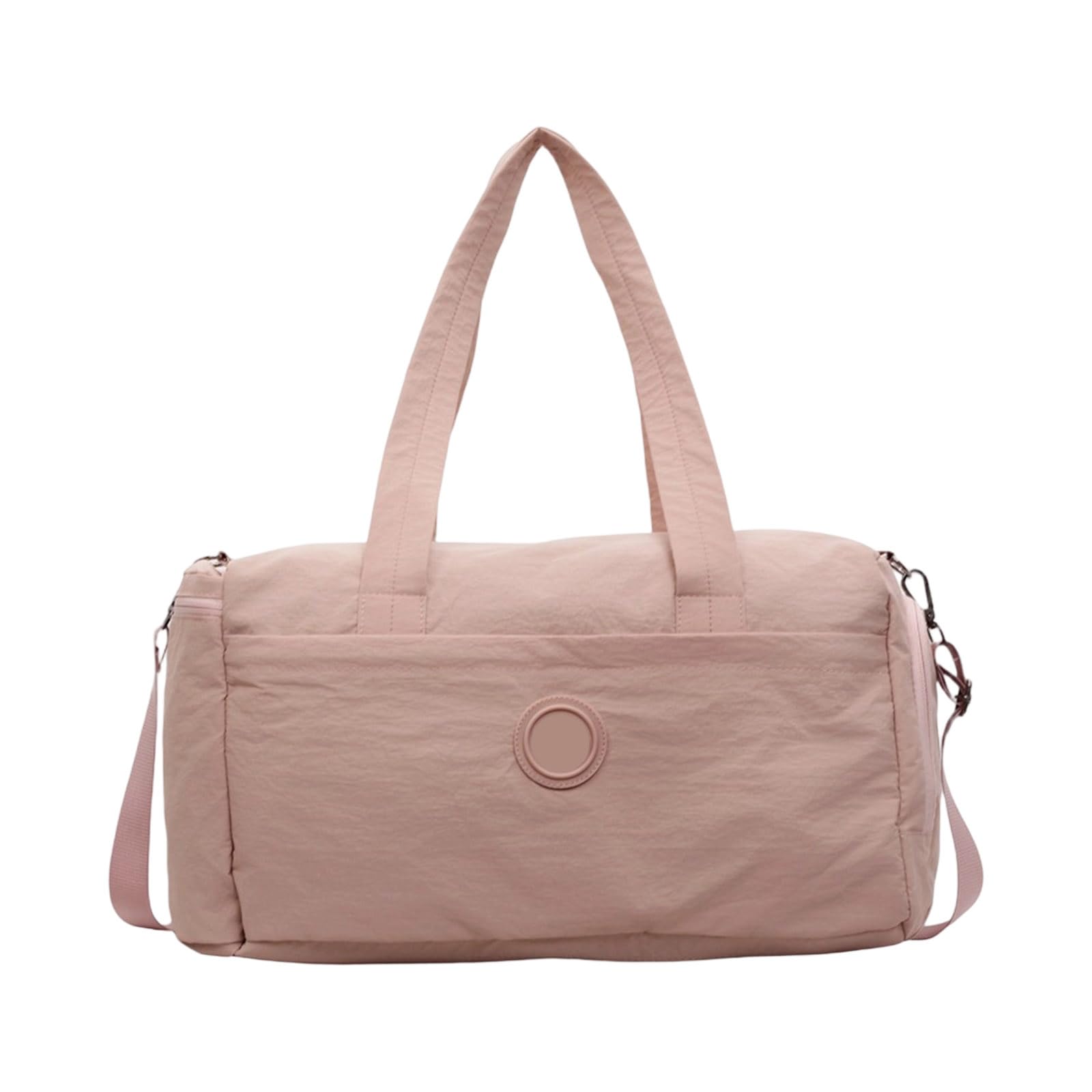 Bolsa de gimnasio con compartimento para zapatos, bolsa de entrenamiento, bolsa de deporte, bolsa de viaje de gran capacidad, bolsa de fin de semana, Pink