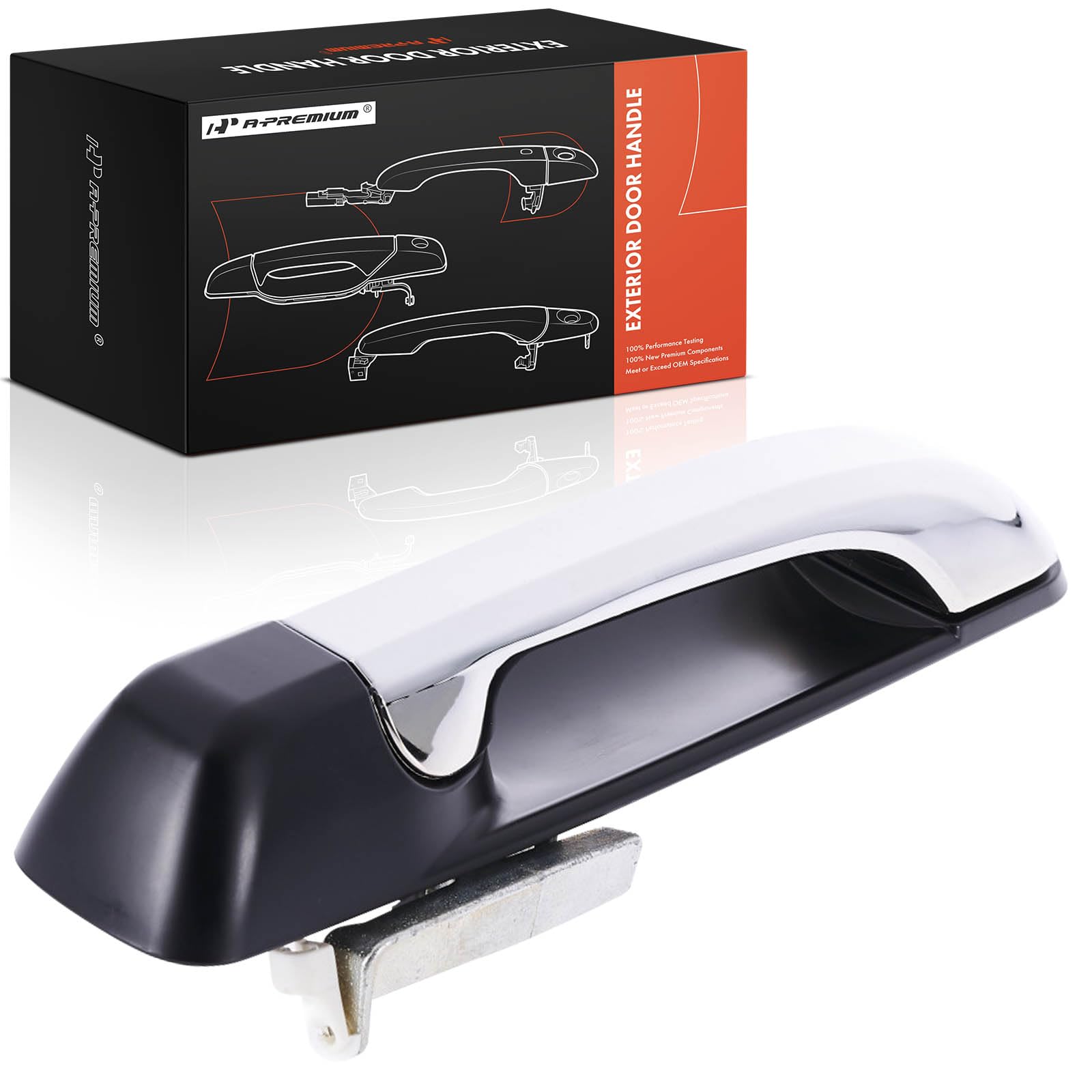 A-Premium Rear Left Driver Side Exterior Door Handle Compatible with Ram 1500 2011-2018, 1500 Classic 2019-2021, 2500 3500 4500 5500 2011-2021 & Dodge