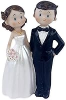 Vista 1 de Decoración para tartas de boda de 4.7 pulgadas, figuras de novia y novio, decoración de fiesta
