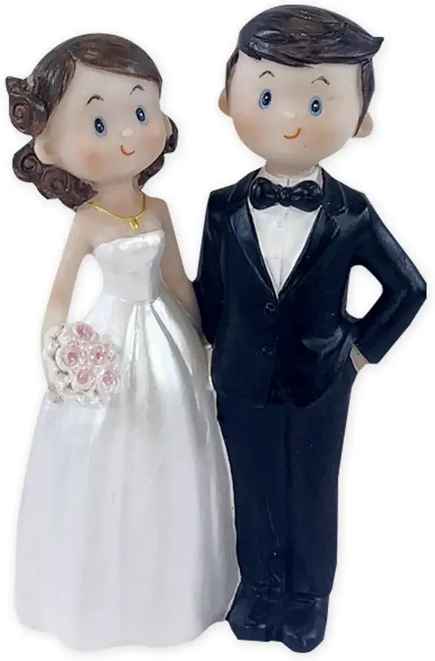 4.7"Wedding Cake Toppers Bride and Groom Figures Ornament...