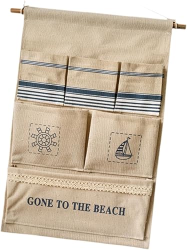 Wall Hanging Bag, Over The Door Storage Bag with Pockets, Wall Mounted Storage Organizer, Hanging Shelves for Playroom Pantry