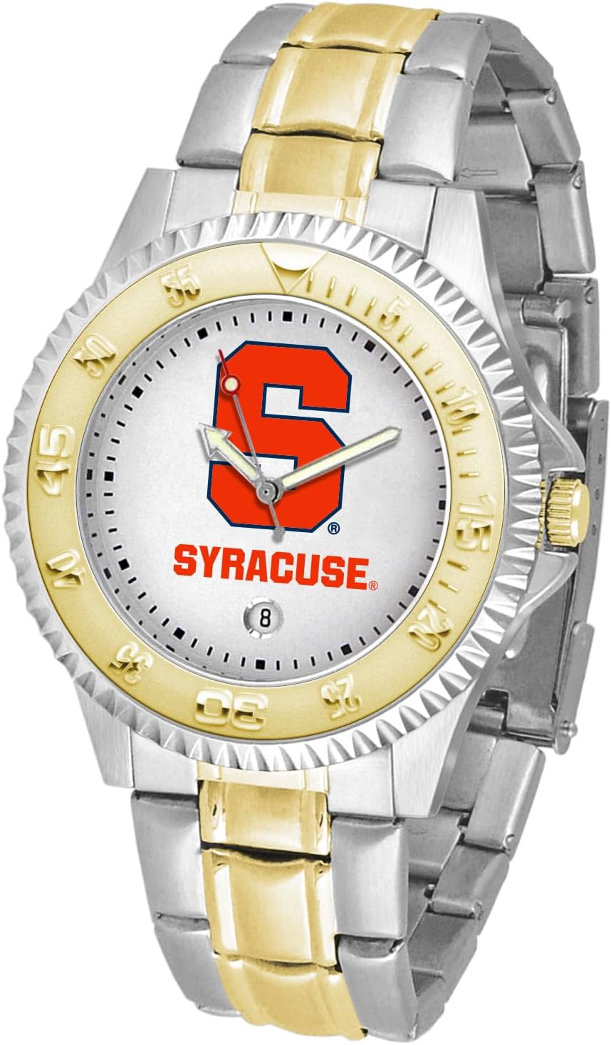 SunTime Syracuse Orange Men's Competitor Steel Watch Two-Tone Gold/Silver