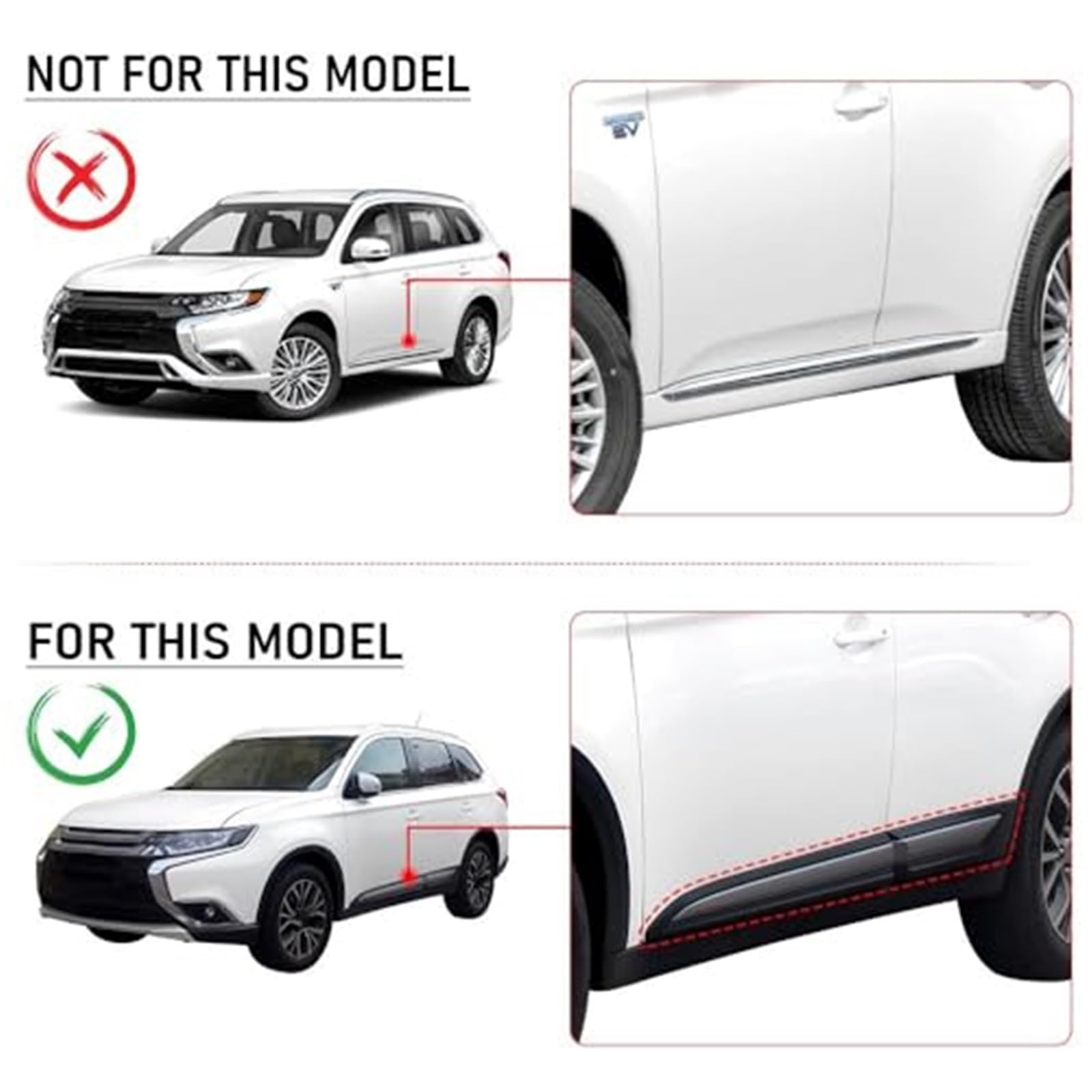 Dla Mitsubishi, dla Montero dla Outlander 2015-2021 błotniki
