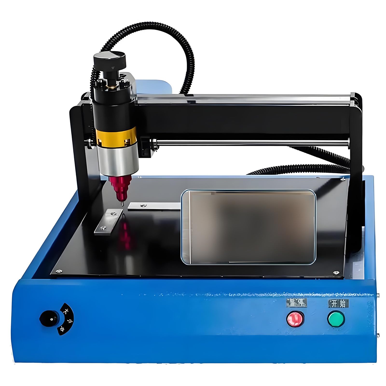 Máquina eléctrica de marcado para metal, acero inoxidable y aluminio, placa de identificación y placa de identificación, ideal para tarjetas de identificación, 200 x 150 mm, grabado de alta precisión