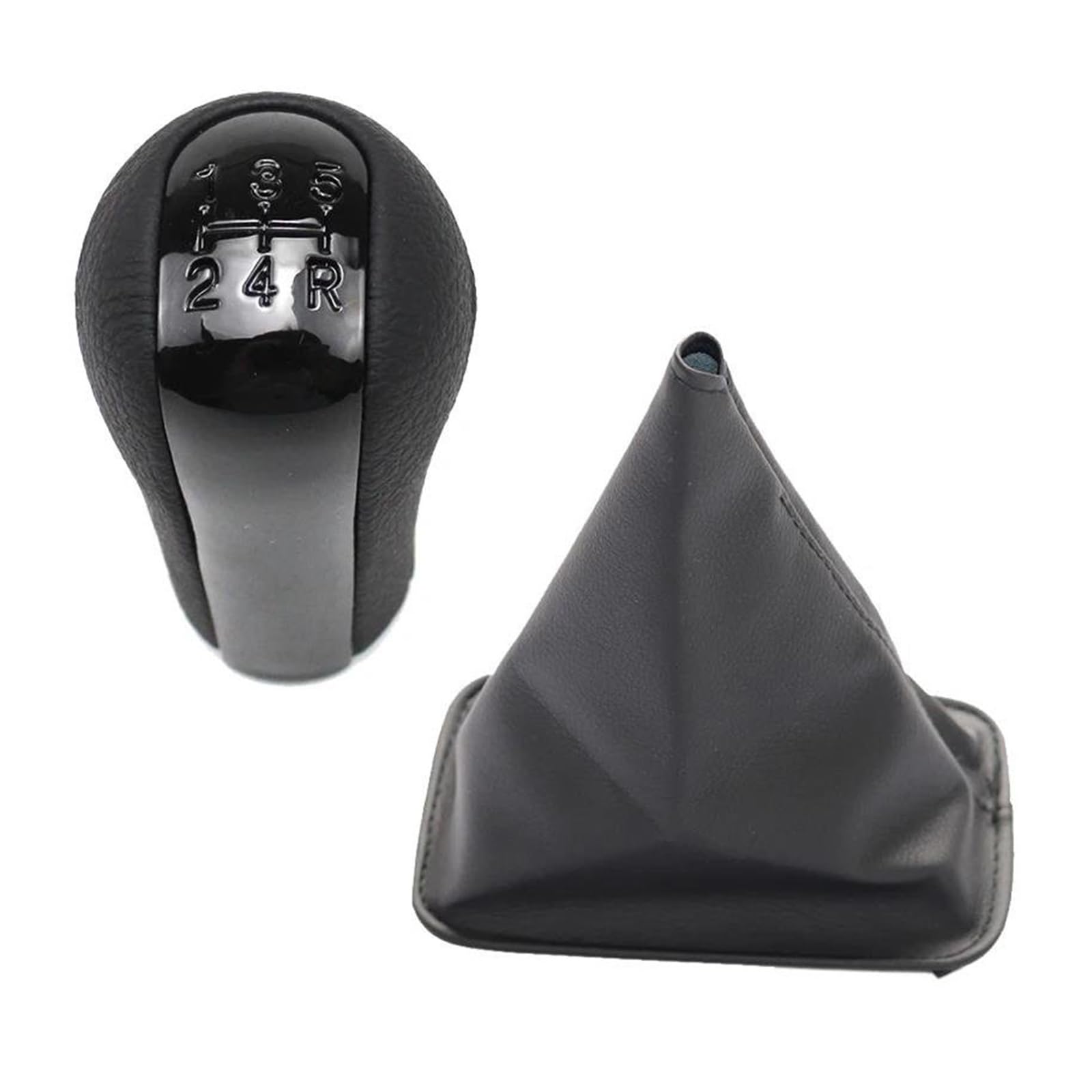 Cavinbdz Black 1 Set For Toyota For Corolla 1998-2009 5 Speed Chrome & Leather Car Gear Shift Knob Gearstick Gaiter Boot Styling Gear Shifter Knob