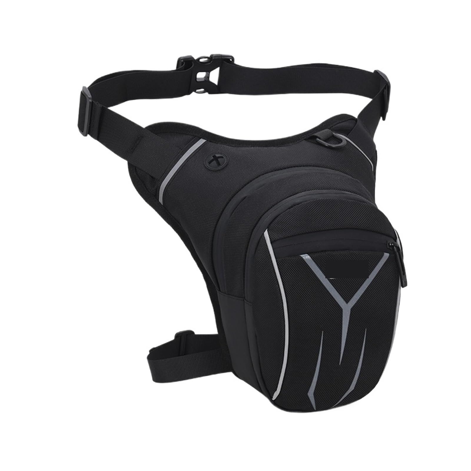 Bolsa Pierna Moto Riñonera for Motocicleta, Tipo cinturón, for teléfono Masculino(Black)