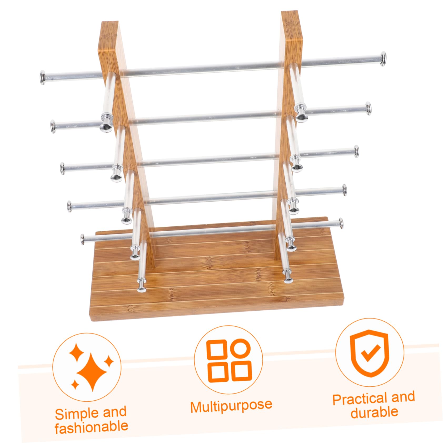 OUNONA Drewniany Stojak Na Okulary 10 Par Stojak Okulary Drewniany