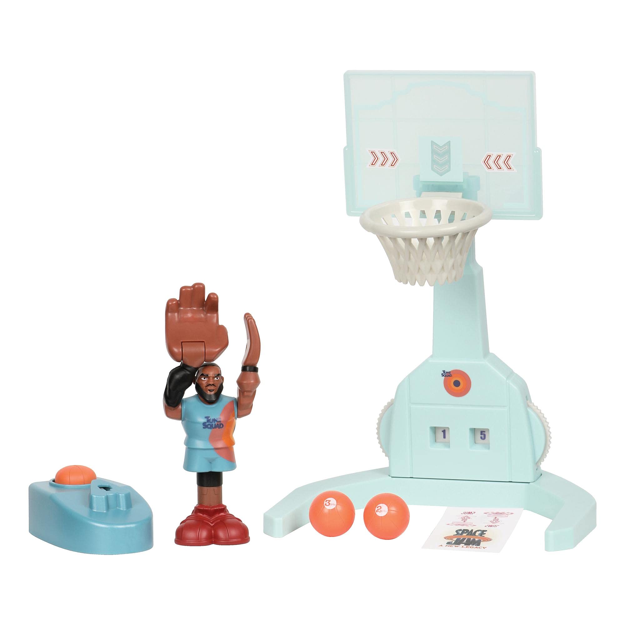 Space Jam New Legends Lebron Playset con 1 Mini Personaje para Reproducir los tiros de Lebron del fim Space Jam para niños a Partir de 4 años, Juguetes Preziosi PCE04010