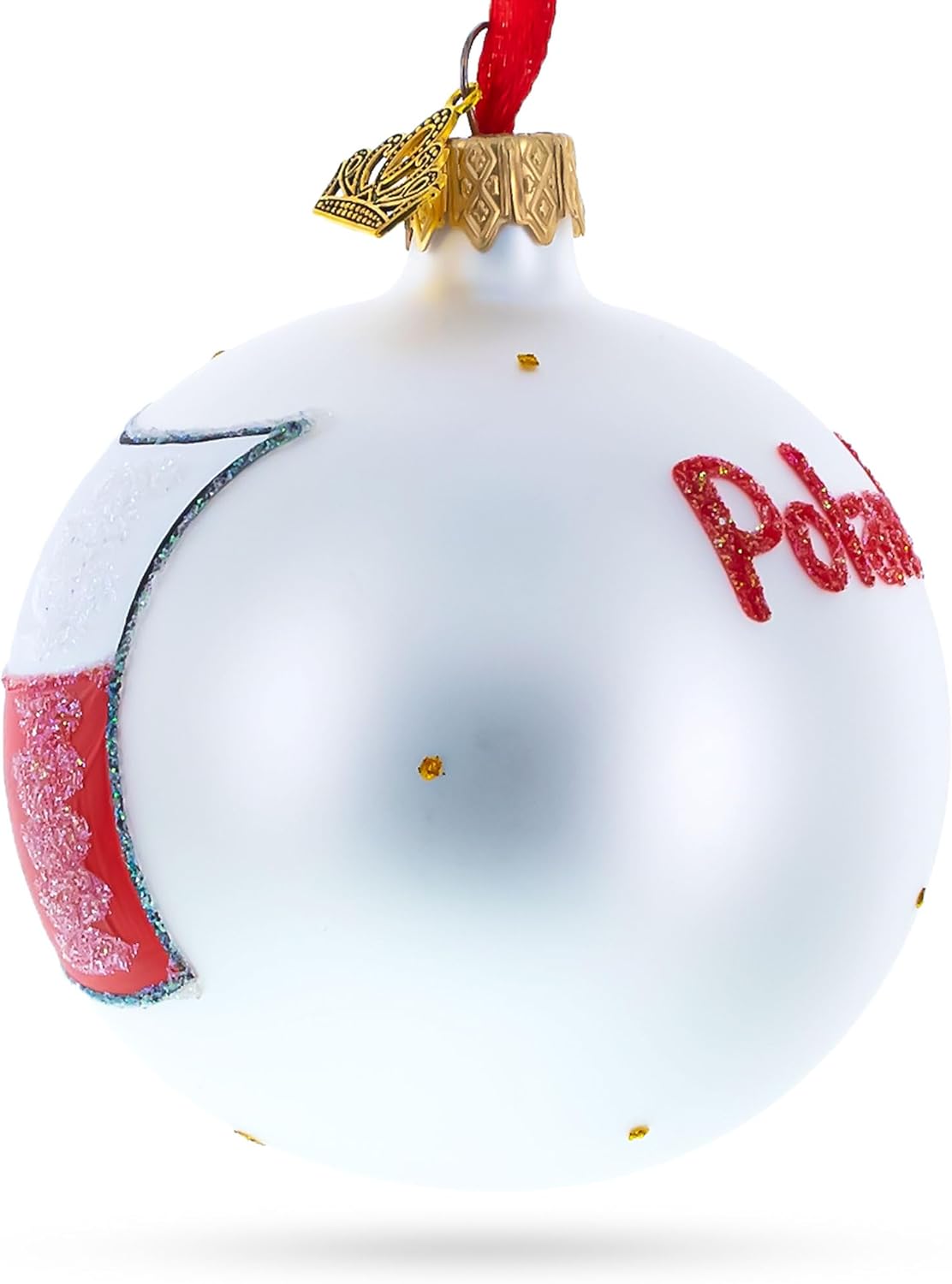 Flag of Poland Glass Ball Christmas Ornament - Image 3