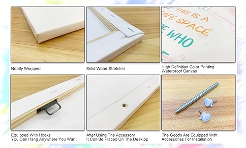 Miniatura 7 de BIWSHA Lienzo de definición de director de escuela, impresiones artísticas para decoración para auxiliar de escuela, oficina, pinturas temáticas