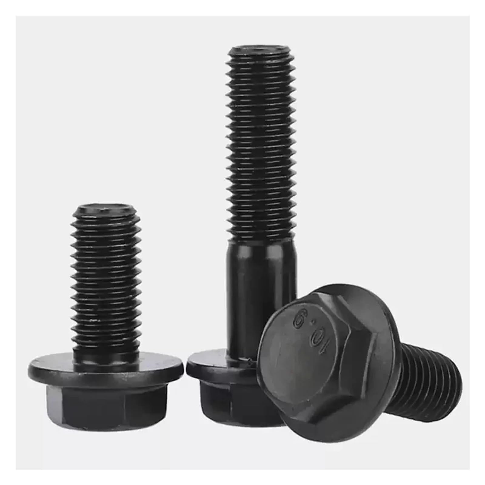 Viti a testa esagonale con flangia in acciaio al carbonio nero da 10,9 livelli - Viti a macchina M10 M12 M14 M16(60mm(Half),M14*1.5-1pcs)