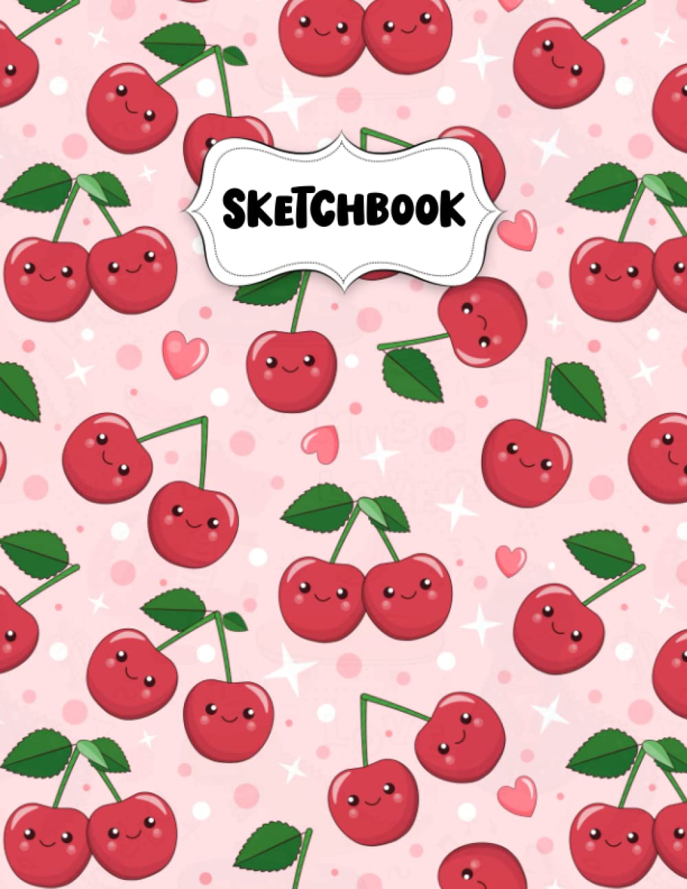Independently Published Kawaii Cute Cherry Sketchbook: Bleed Proof Art Sketch Pad for Drawing, 8.5 x 11 inches