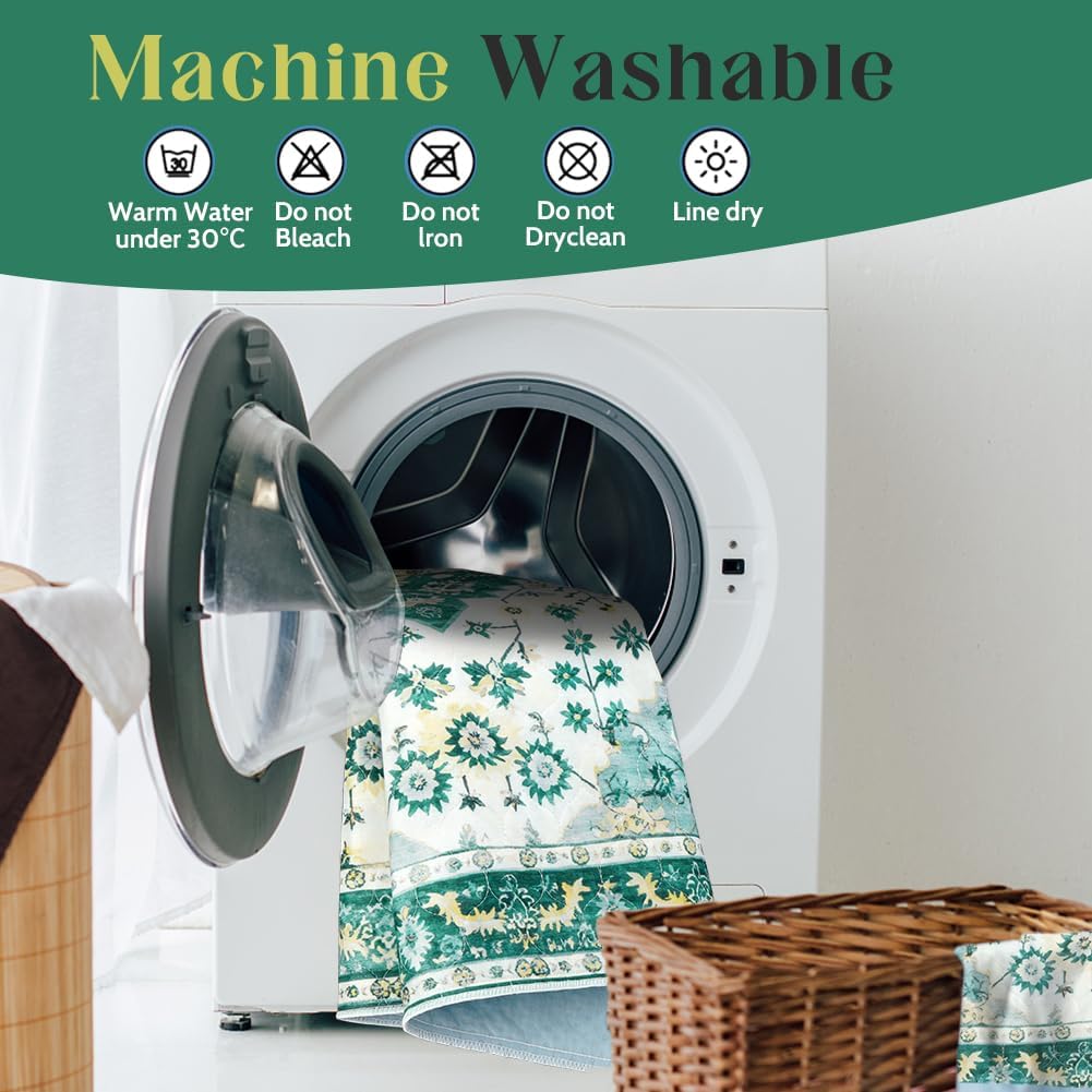 Washable Pee Pads for Dogs 2 Pack Reusable Puppy Training Pads 48"x48" Super Absorbent Waterproof Dog Training Pads, Non-Slip Potty Pads Whelping Pads Litter Mat Pet Supplies - Green Medallion