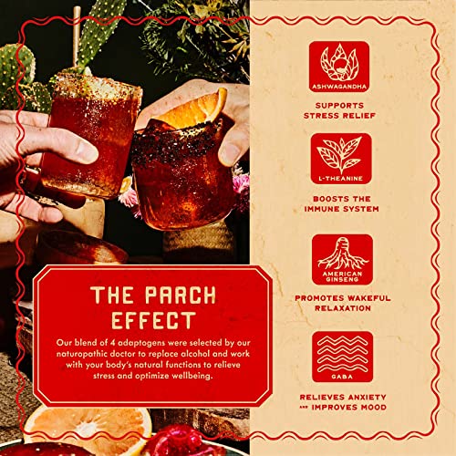Image of PARCH Prickly Paloma, Ready to Drink Non Alcoholic Agave Cocktail Infused with Desert Botanicals & Adaptogens, Plant Based, Gluten Free & Vegan, Inspired by the Sonoran Desert (8.4 oz x 8 pack)