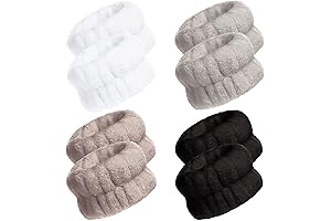Women Wrist Towels Washing Face-Microfiber Bath Spa Shower Wash Towel Band Headband Arm Sweatband