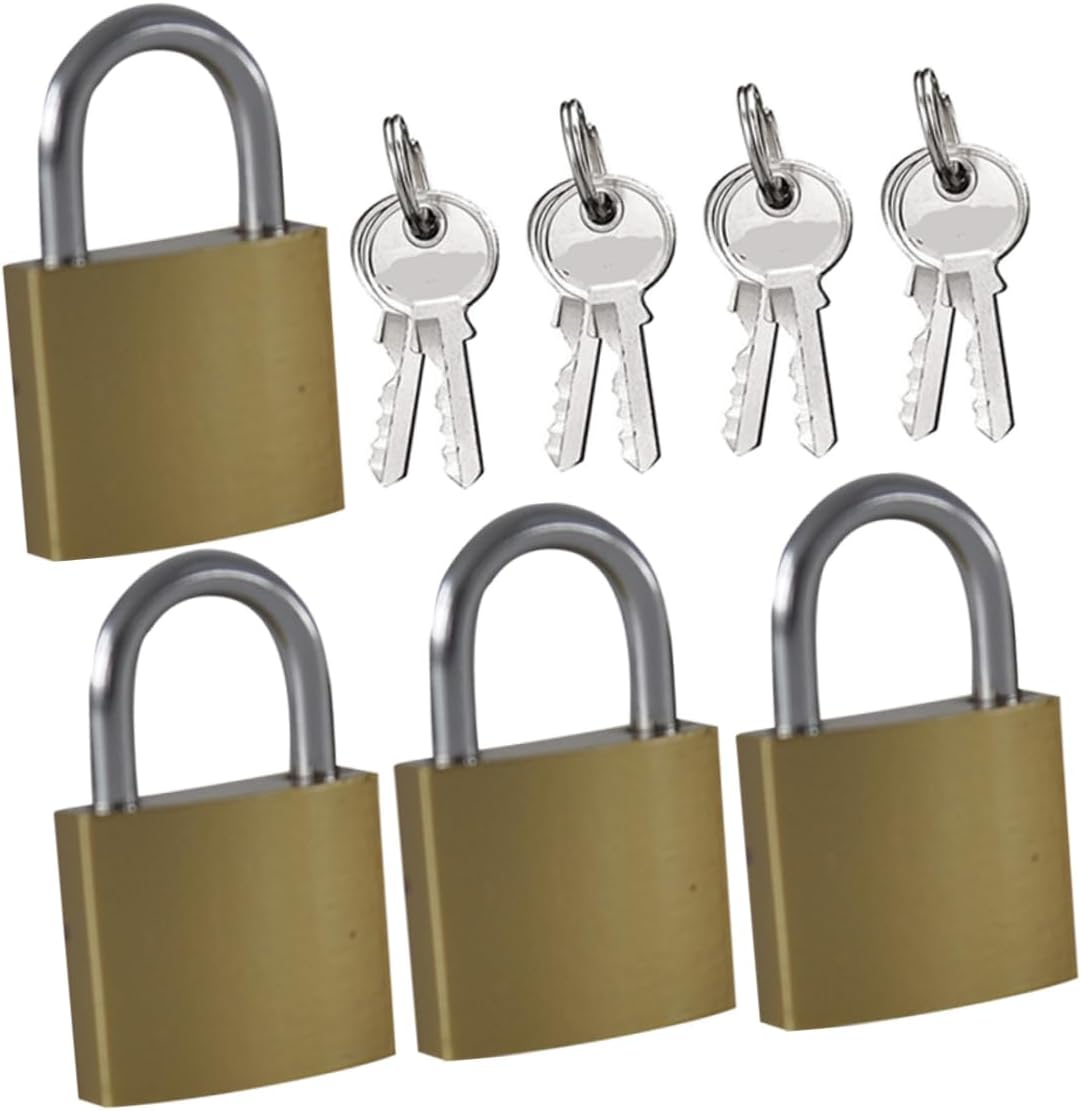 20pcs Metal Padlock Keys Replacement Keyed Cabinet Lock for Keys Drawer Lock Security