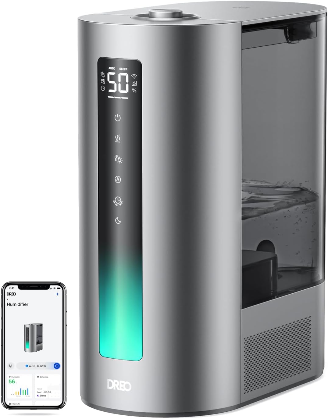 Humidificateur d'Air Top-Fill pour Bébés à Ultrasons, Silencieux, Jusqu