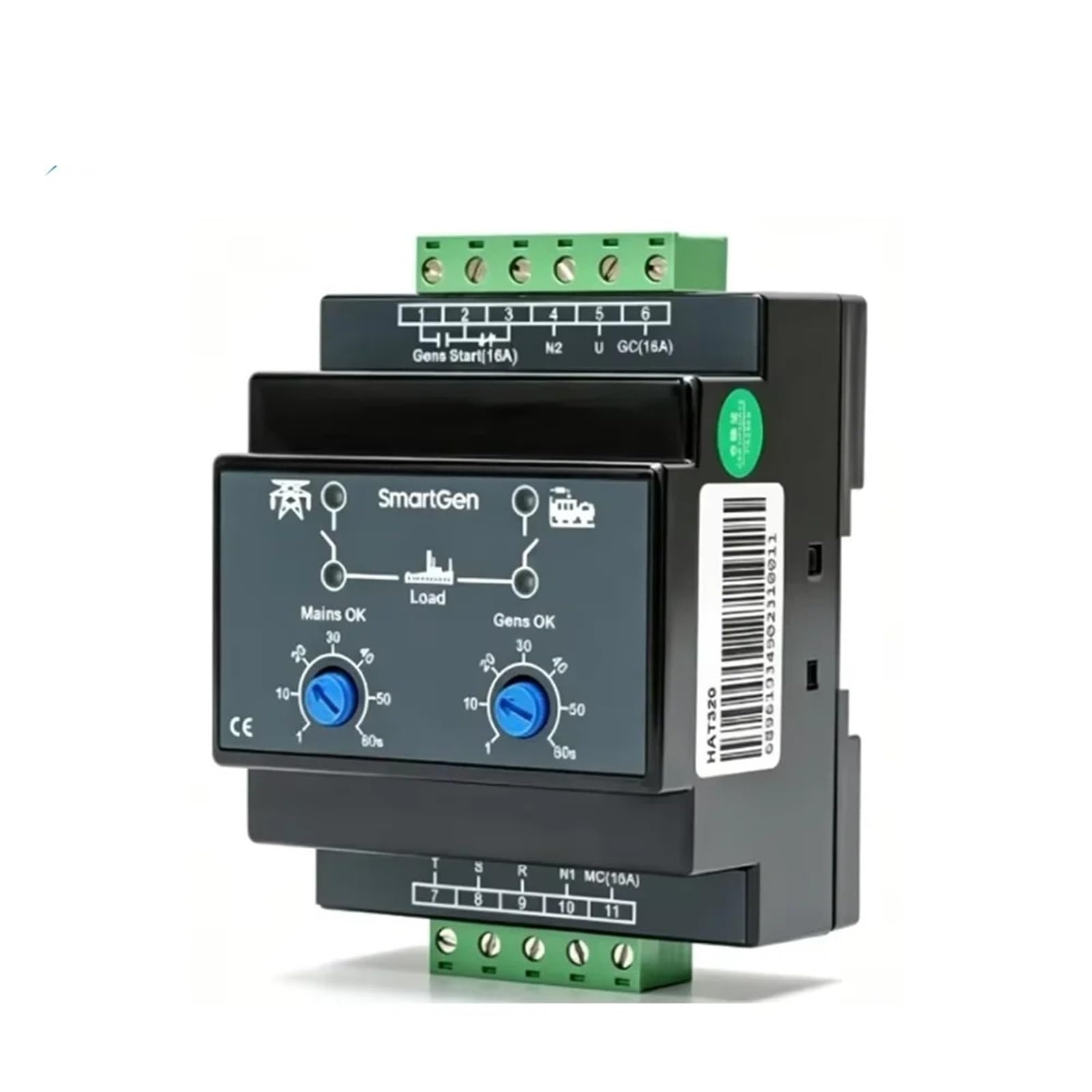 Jdilfunu Hat320 Ats For Generator Dual Power Automatic Transfer Switch Control Module Genset Parts 1Pcs
