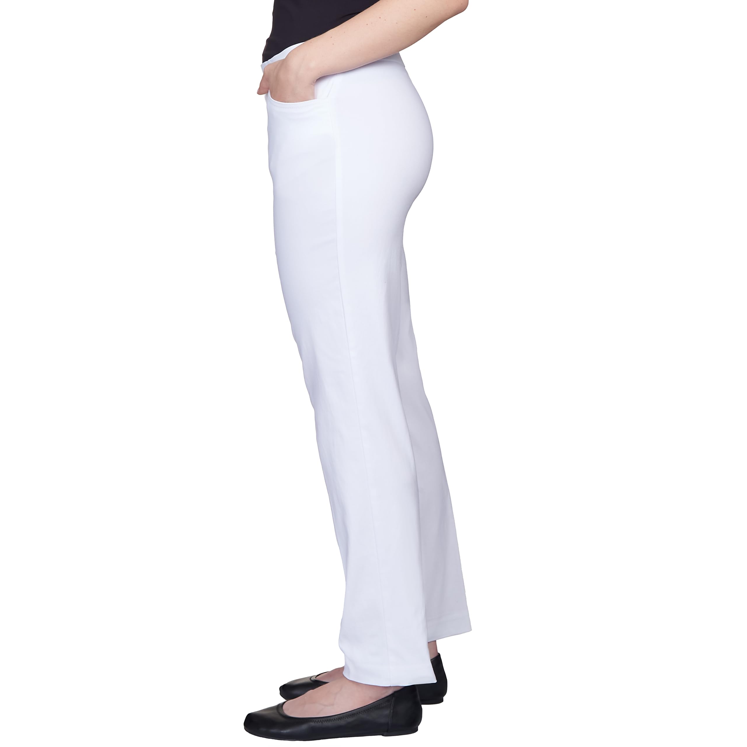 Alfred Dunner Allure Slimming Petite Stretch Pants - Modern Fit - Pantalones Mujer