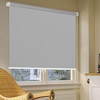 Vista 7 de LUCKUP Persianas enrollables opacas sin cordones para ventanas, oscurecimiento de la habitación, persianas enrollables, impermeables