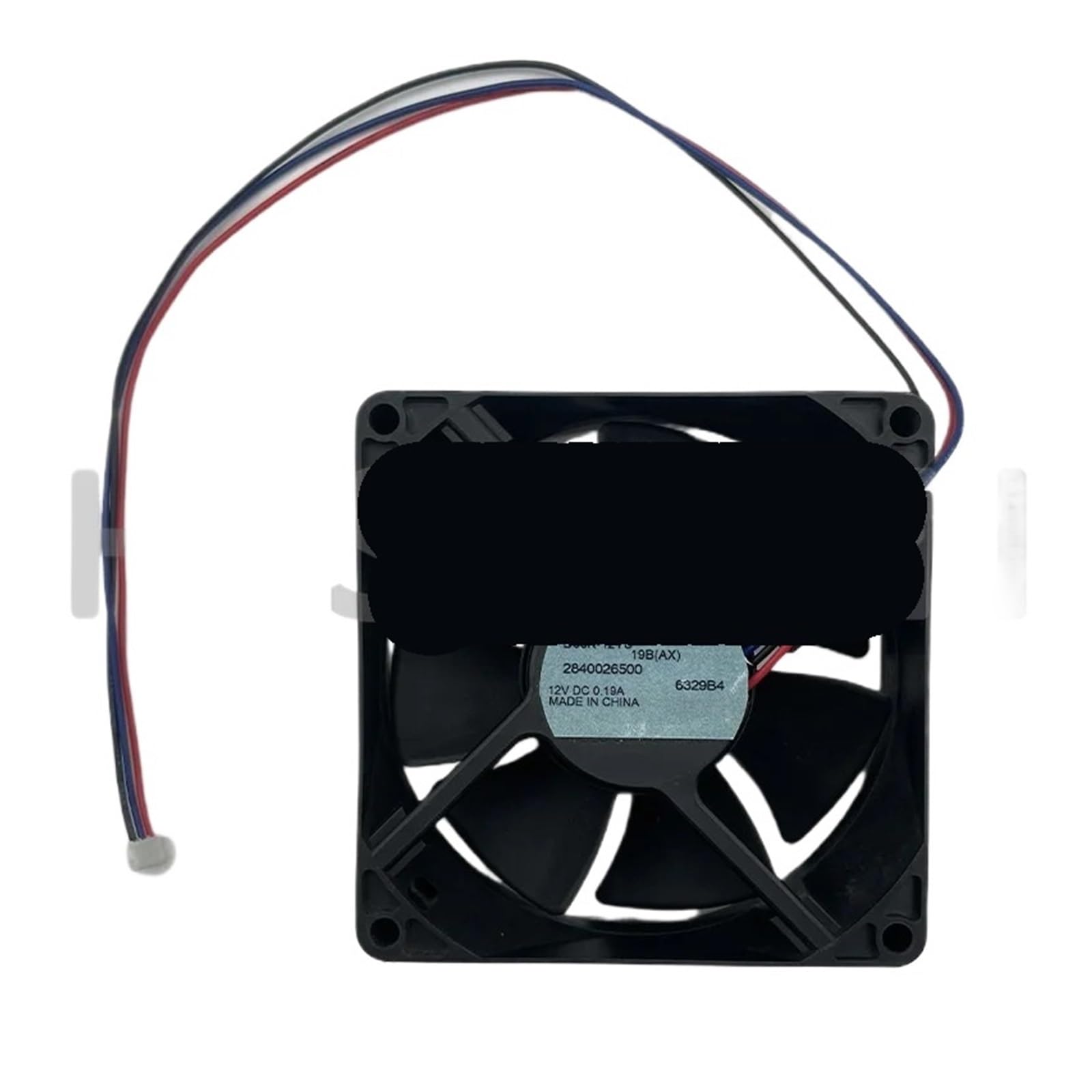 JJKKOZVQF D08K-12TU 19B 37B 12V 0.19A 80X80X25mm 3-Wire Server Cooling Fan(D08K-12TU 19B)