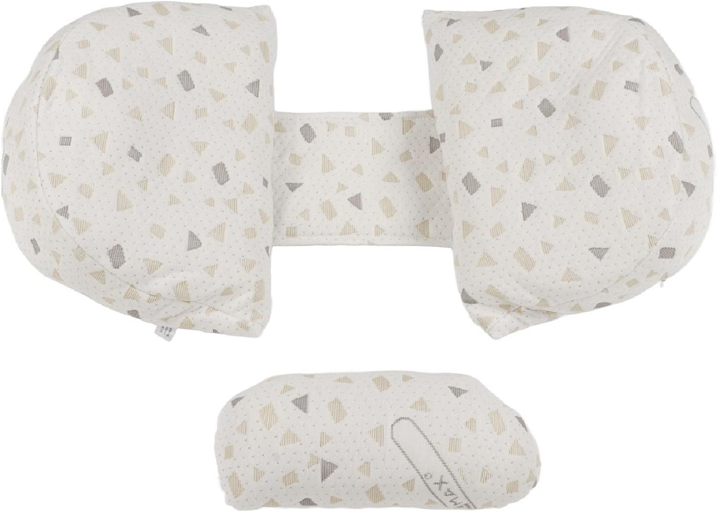 Side Pregnancy Sleep Pillows U Shaped Soft Support Floral Printed Ergonomic Maternity Wedge Pillow (Gray)