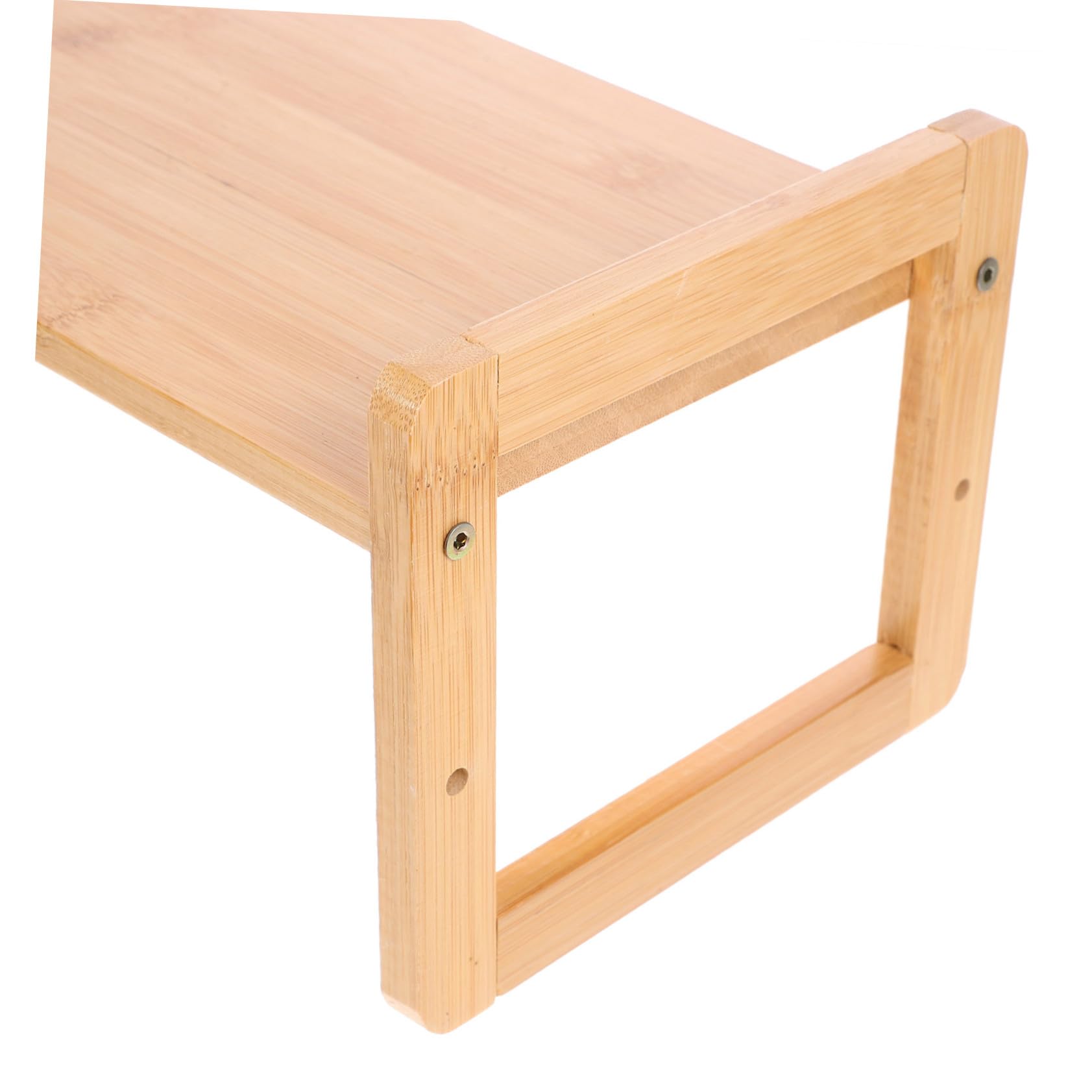 Supporto Monitor da Scrivania in Bamboo Ergonomico Rialzo Compatto per Computer con Elevata capacità di Carico Regala Benessere e Migliora l’Assetto per Ufficio e Casa
