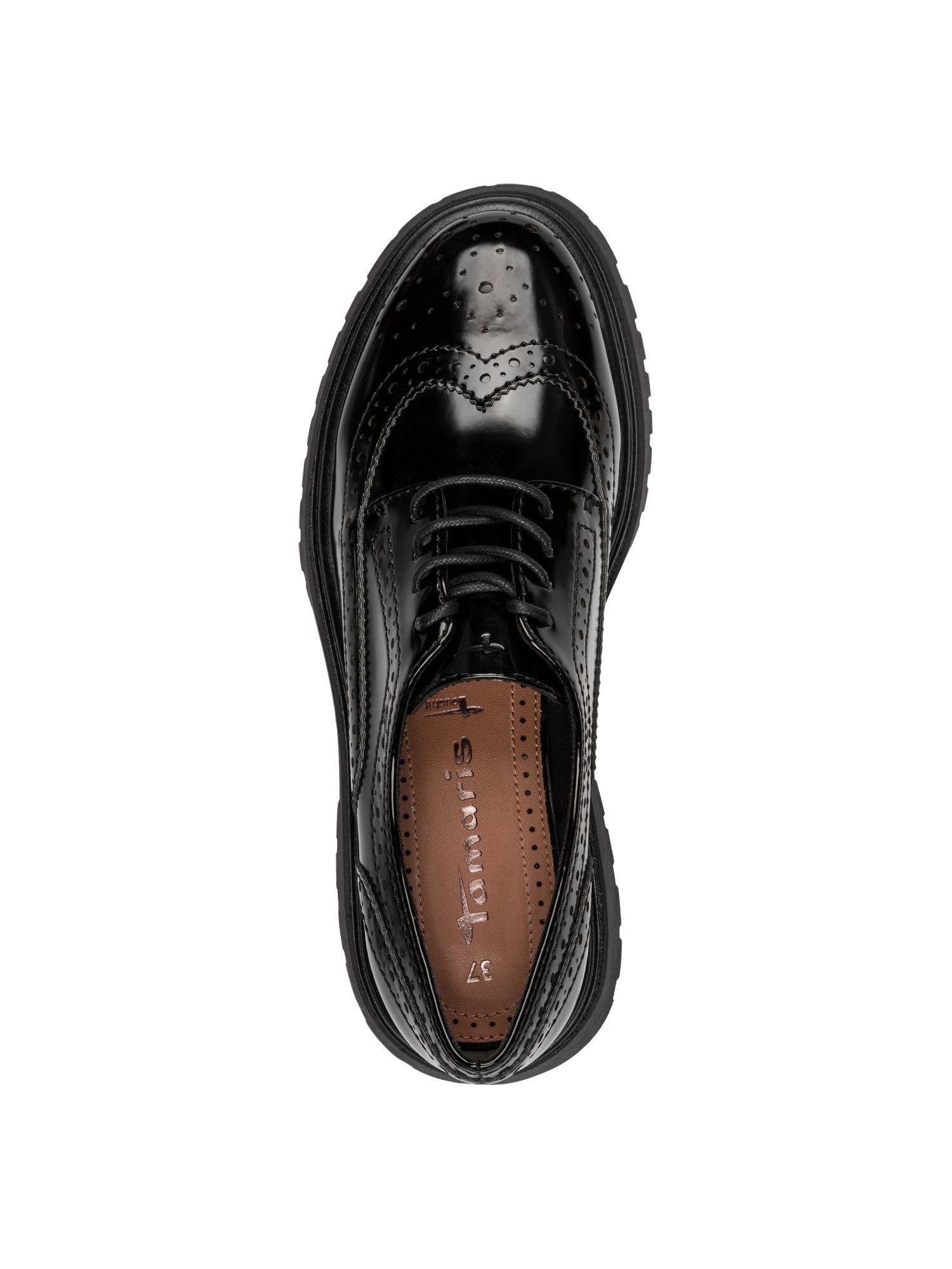 Tamaris Tamaris Damen Lace-up 1-23619-45 Plat OxfordFemme