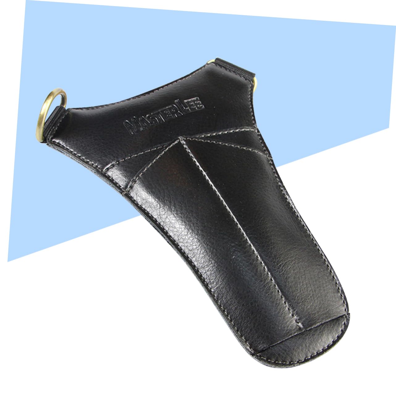 PartyKindom 2pcs Leather Hairdressing Scissors Kit Bag Multifunctional Barber Waist Bag Scissors Pouch Hairdressing Tool Case