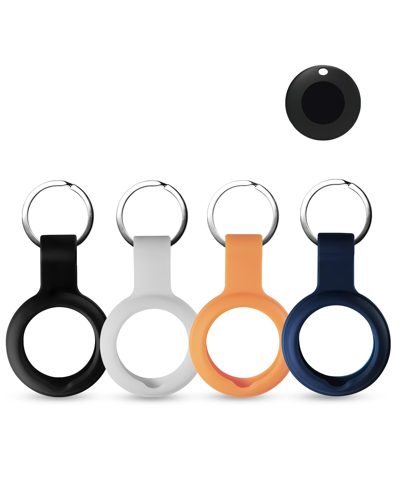 Coques Lifemate Life Tag en silicone lot de 4 - Noir blanc orange bleu antichoc