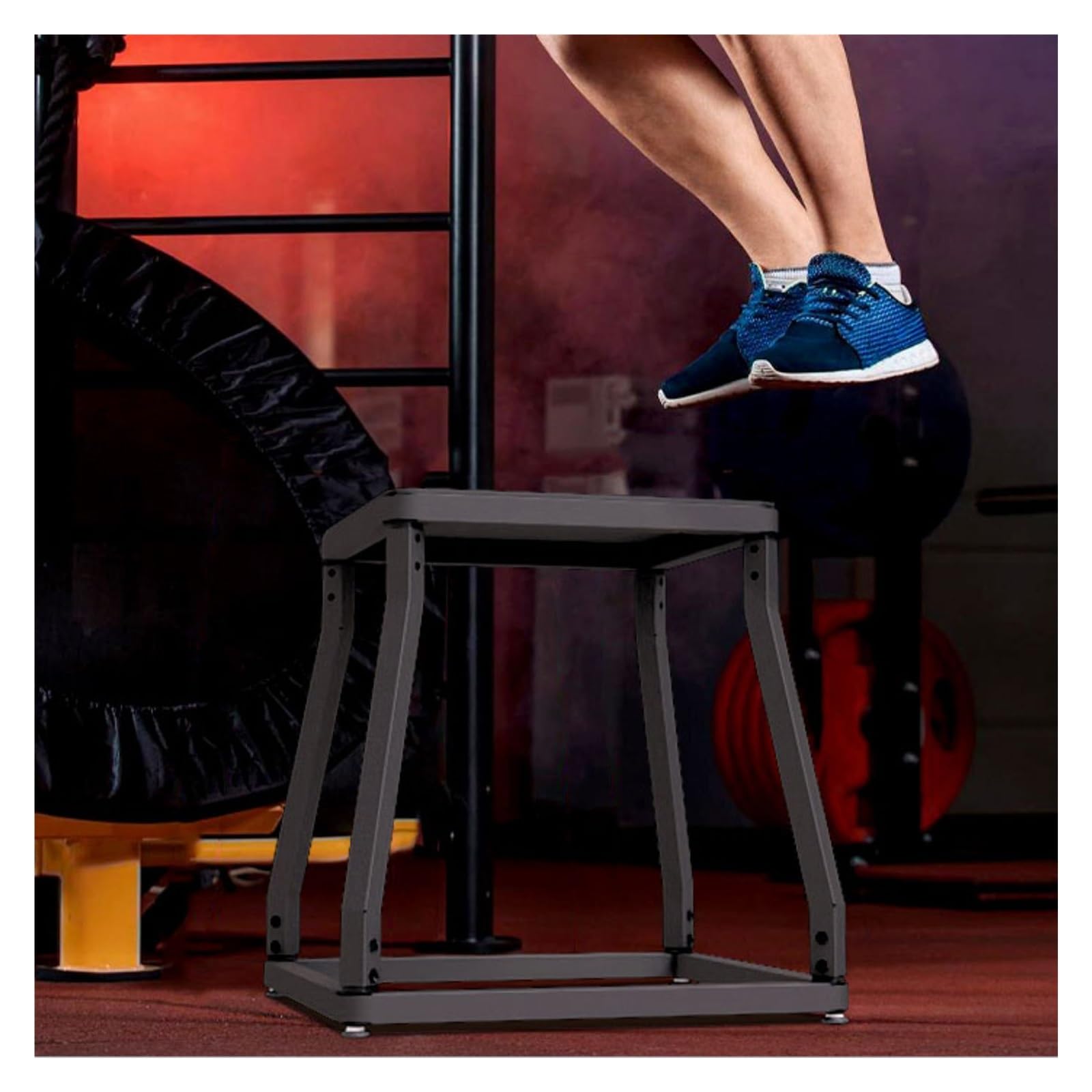 Caja de entrenamiento pliométrica para entrenamientos de fuerza y agilidad, diseño duradero para todo tipo de clima, adecuado para fitness en interiores y exteriores