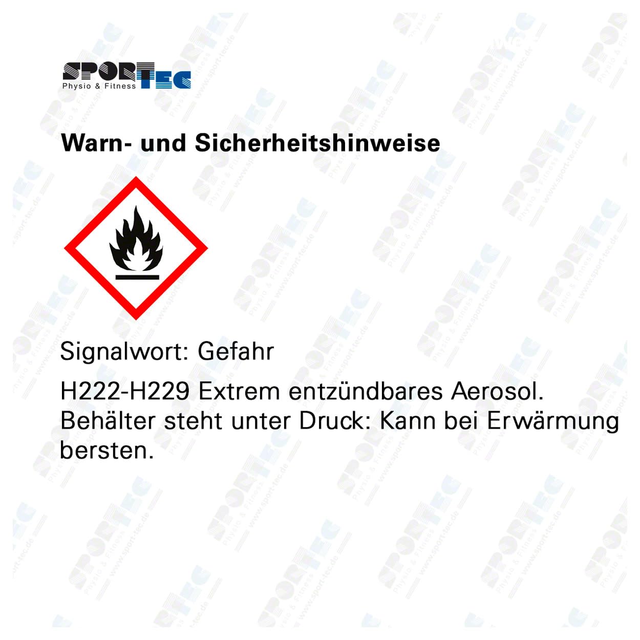 Sport-Tec Eisspray, Kältespray, Kühlspray, Erste-Hilfe-Spray bei Sportverletzungen, Schmerzen und Schwellungen 400ml