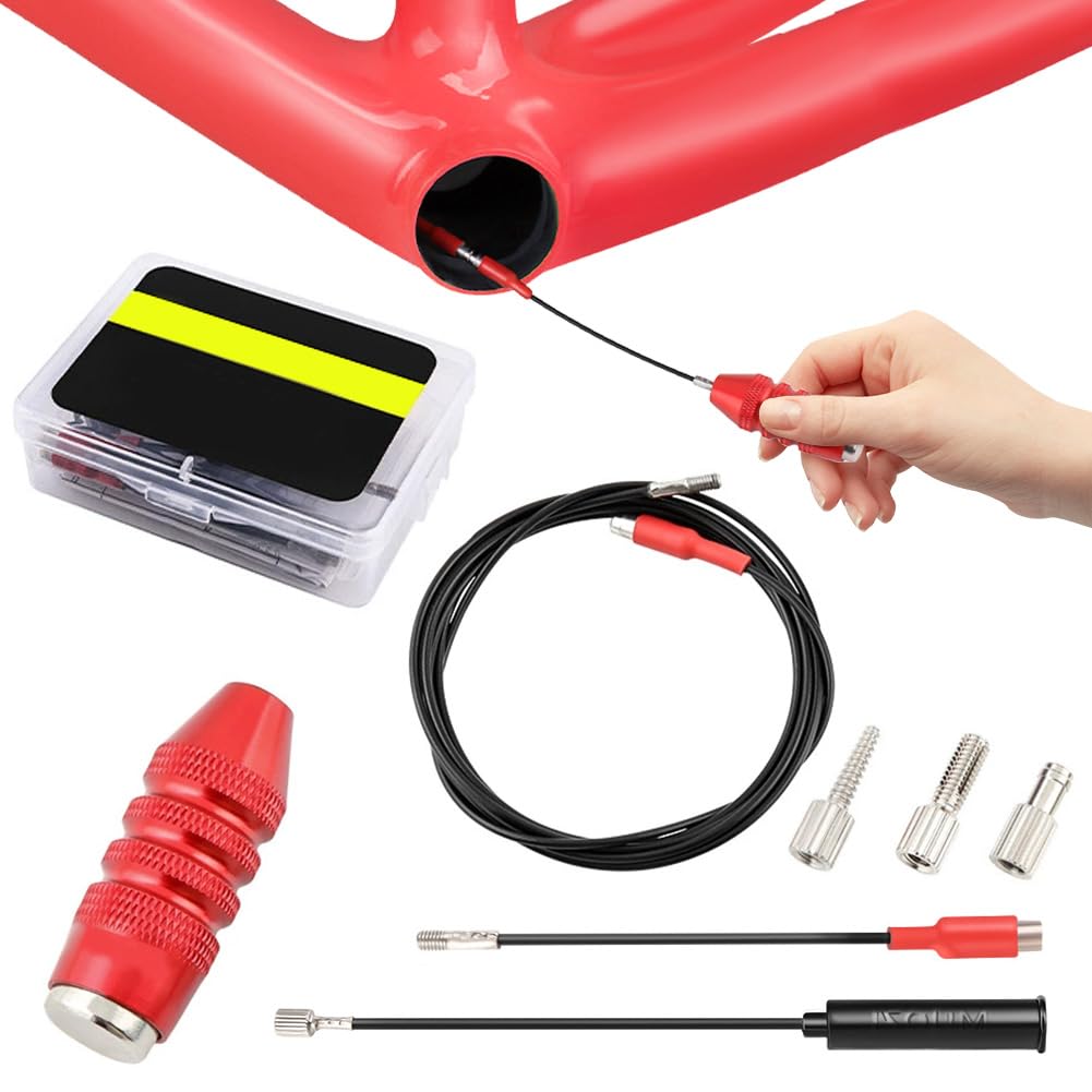 Super B Fahrrad-Innenkabel-Routing-Werkzeug – Für Schaltungen, Bremsen & E-Bikes, Mit Magnet & Adapter-Set
