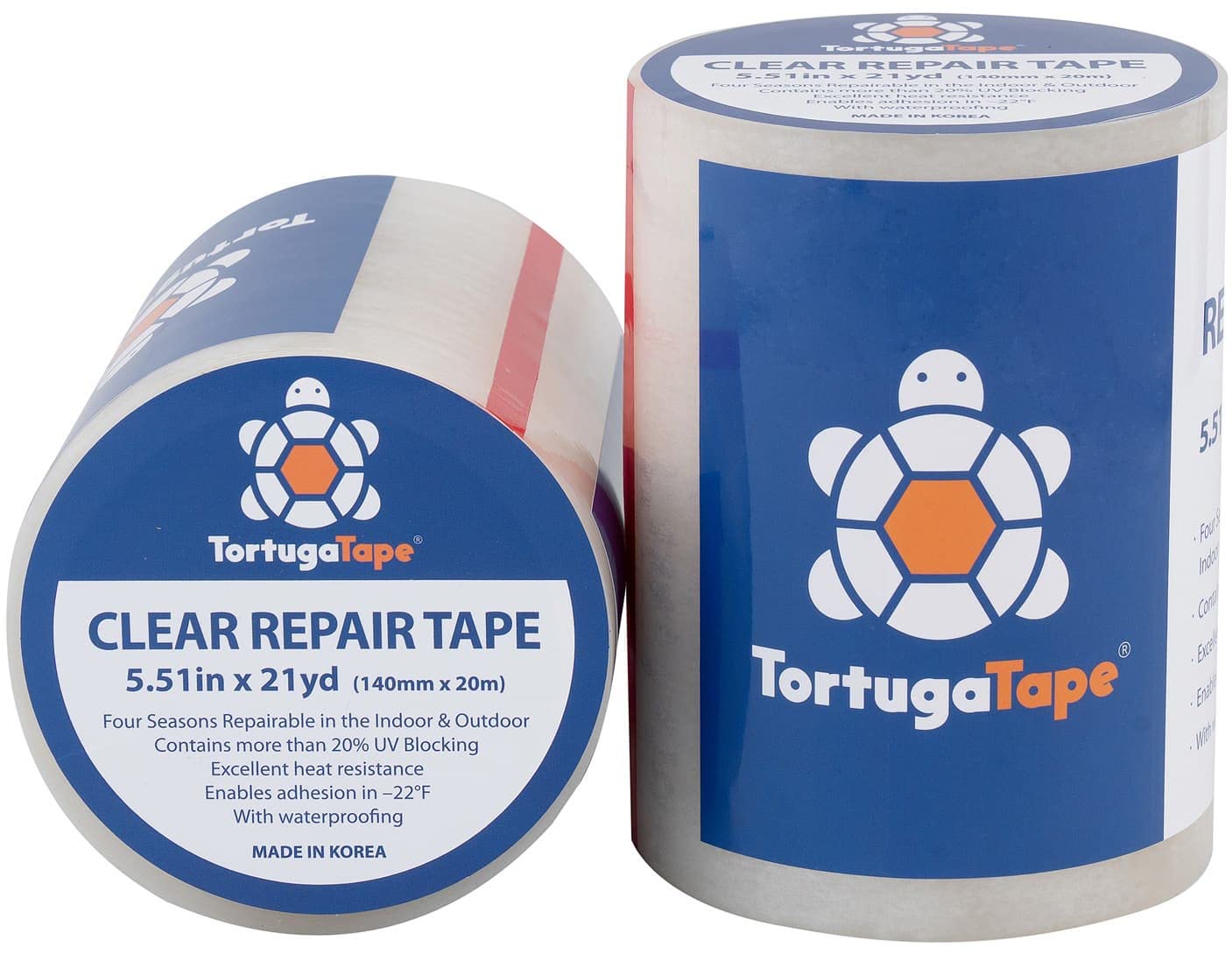 Repair Tape for Greenhouse, 5.51inches x 21yards, Clear Repair Tape, Excellent Heat Resistance, All Weather and UV Blocking, with Waterproofing, 1 Unit