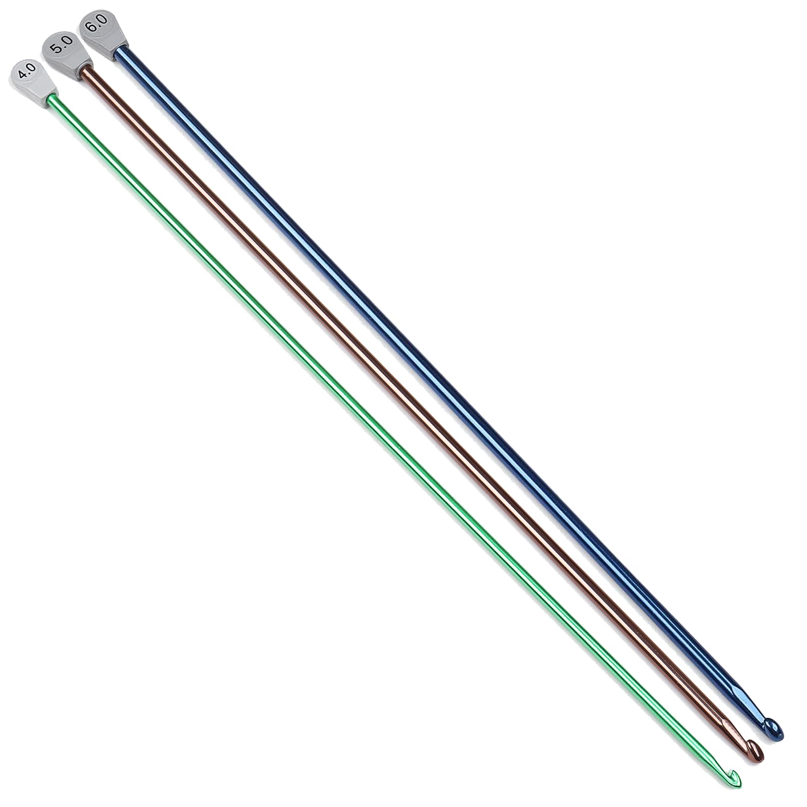 Aeelike Tunisian Crochet Hooks, Extra Long Crochet Hook, 4.0mm/5.0mm/6.0mm