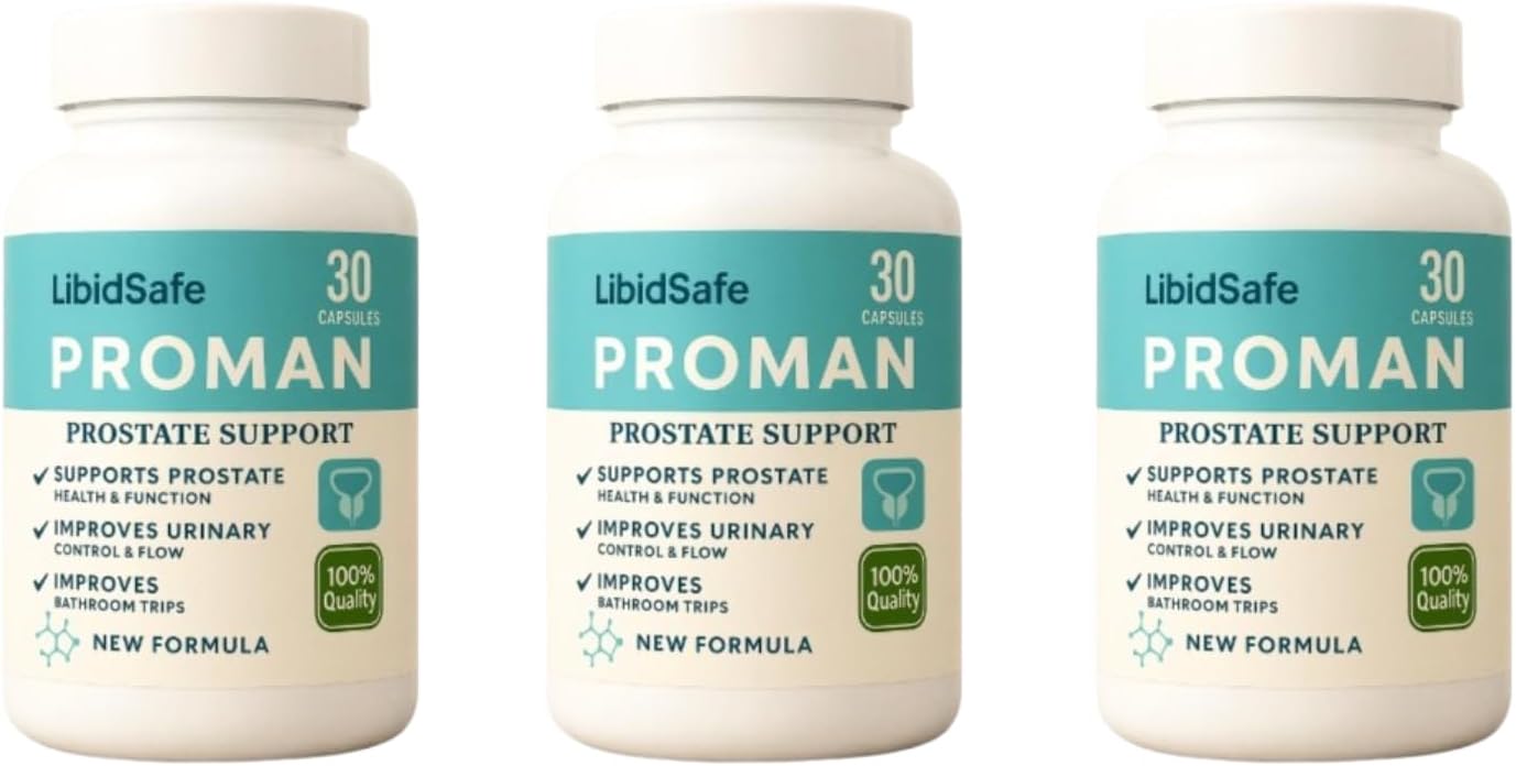 Proman Capsule for Men | Advanced Prostate Support Formula | Ayurvedic Prostate Wellness Supplement for 40+ Men | Get Relief from Frequent urination at night | 30 Capsules (Pack of 3)