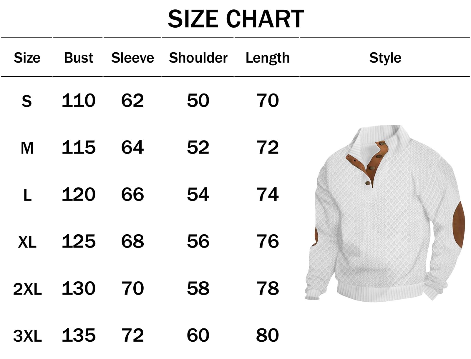 PADOLA Felpa Uomo a Collo Alto con Bottoni Jacquard Maglione Elegante Manica Lunga Fit Classico Giaccone Casual Morbido Outfit Autunno Inverno