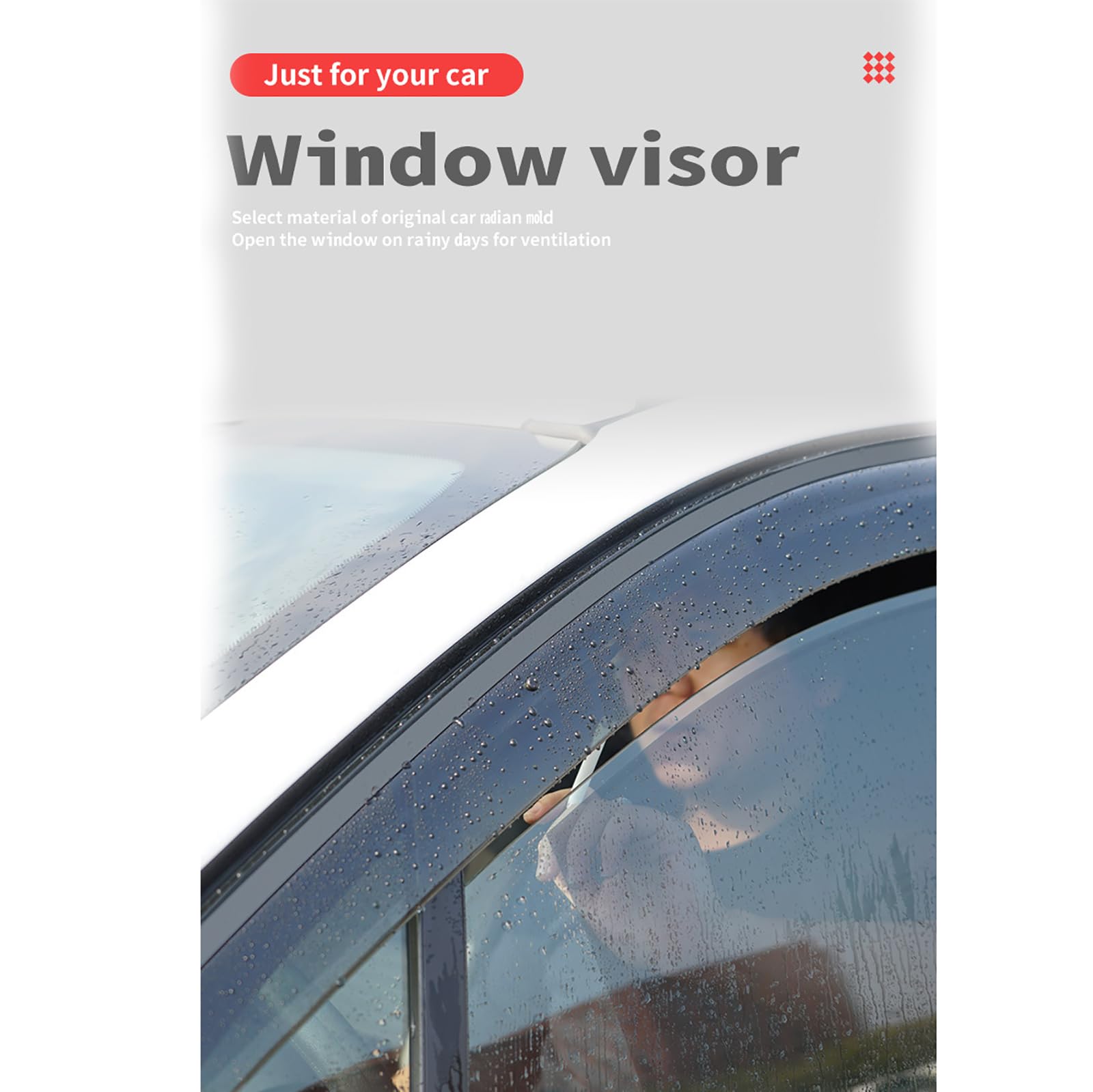 Modifycar - Déflecteur Voiture Compatible Avec Volkswagen Polo VI à Partir De 2017 - Vitre Acrylique Et Fumé - Déflecteurs D'air Pour Les Vitres Avant - Installation à L'Intérieur - 2 Unités