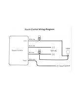 Vista 3 de Creative Hobbies TP-01-3 Way Touch Sensor dimmer, Kit de reparación de lámpara táctil Módulo de control, Sensor de reemplazo, Interruptor táctil