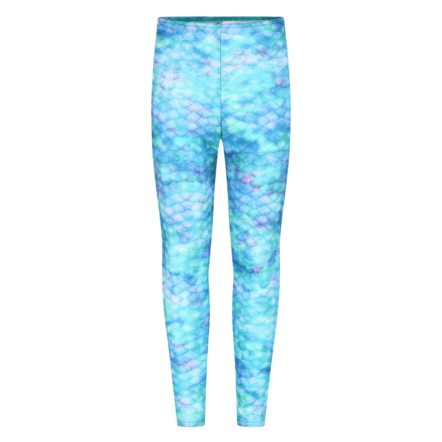 Mermaid Planet Women's Mint Splash Woman's Vivid Colour Swimming Mermaid Leggings Size 8-10