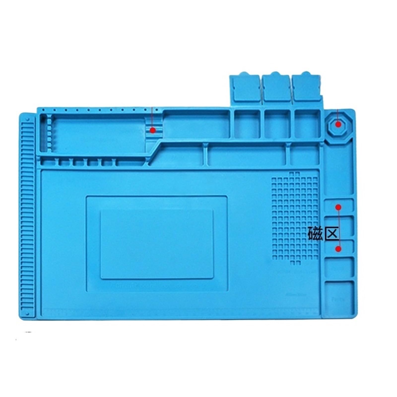 tappeti da lavoro per saldatura Adatto for tappetino isolante for banco da lavoro in silicone resistente alle alte temperature, tappetino for stazione di saldatura con pistola ad aria calda(501)