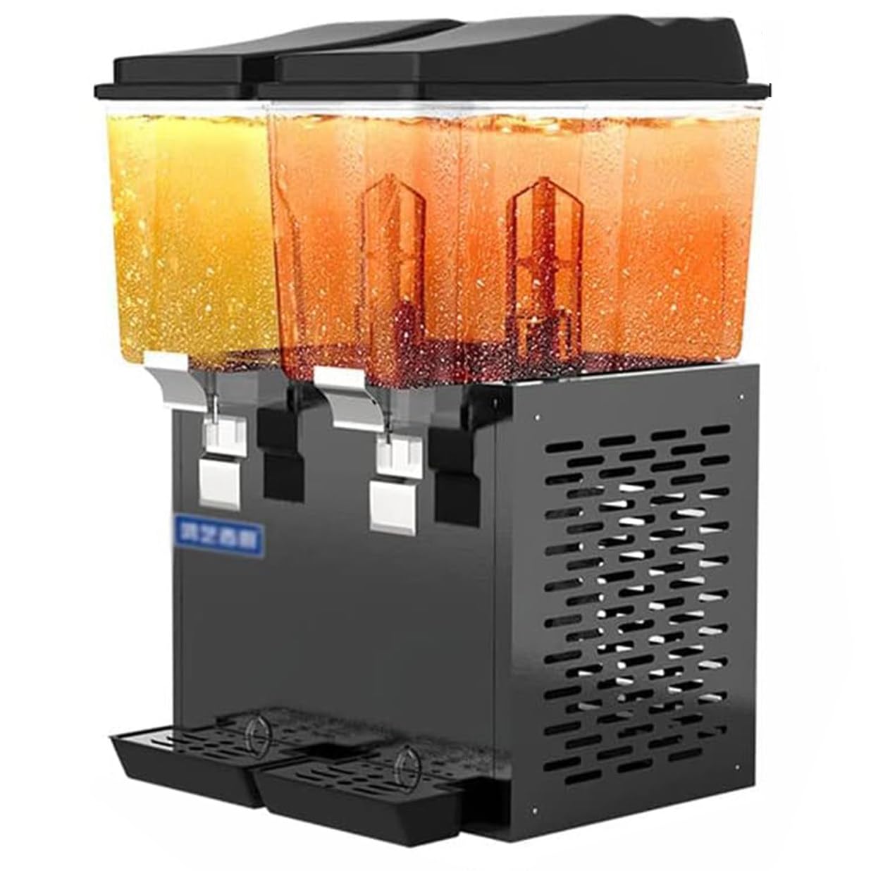 IUYytEW Beverage Dispenser With Spigot, Clear Glass Self-Service Drink Machine For Coffee, Tea, Milk, And Juice, 48L Capacity,32l-Black