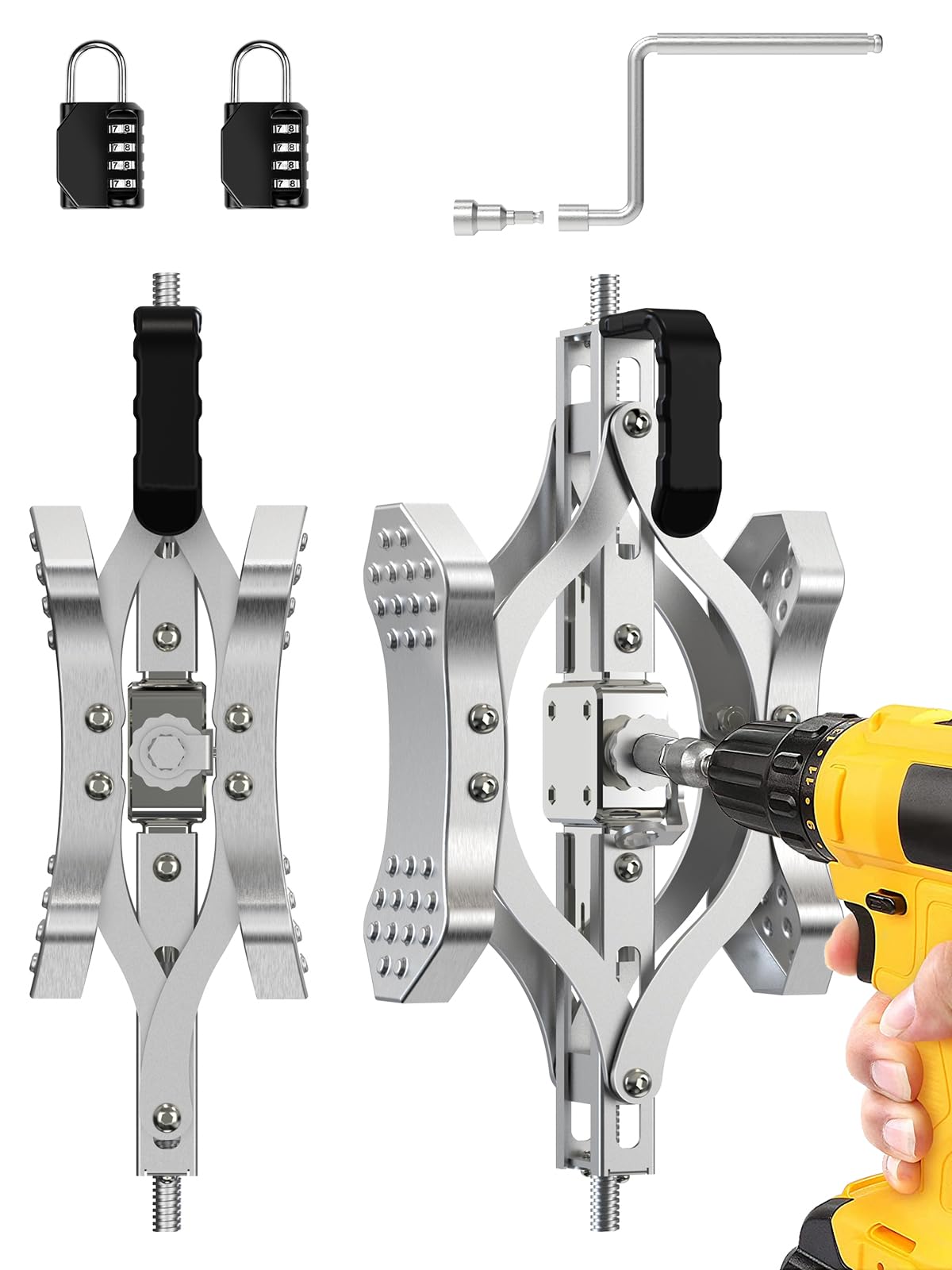 2024 New Ultra Fast MAX X-Shaped Chocks [Allow Drill Adjust] Wheel Stabilizer Camper Accessories for Travel Trailers - 2 Set