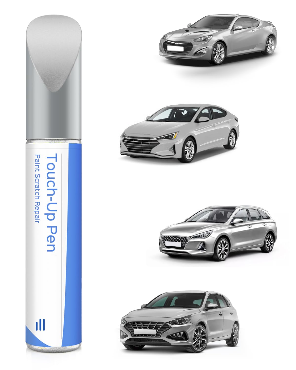 2R Continental Silver Metallic Ausbesserungsfarbe für Hyundai Exakte Übereinstimmung – Ausbesserung von Kratzern und Abplatzungen